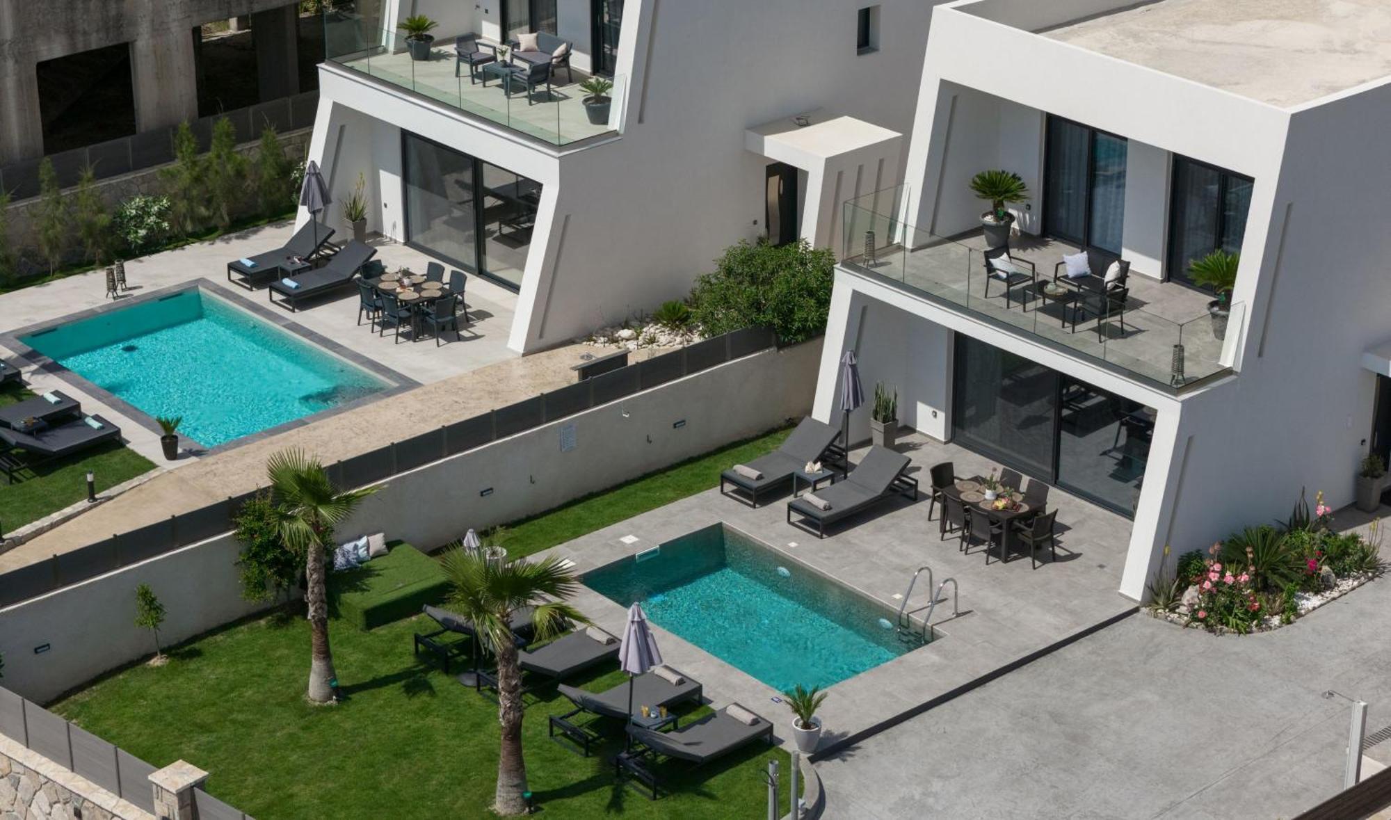 Sunwhite Villas - Private Pool & Cozy Atmosphere, By Zantewize Laganász Kültér fotó