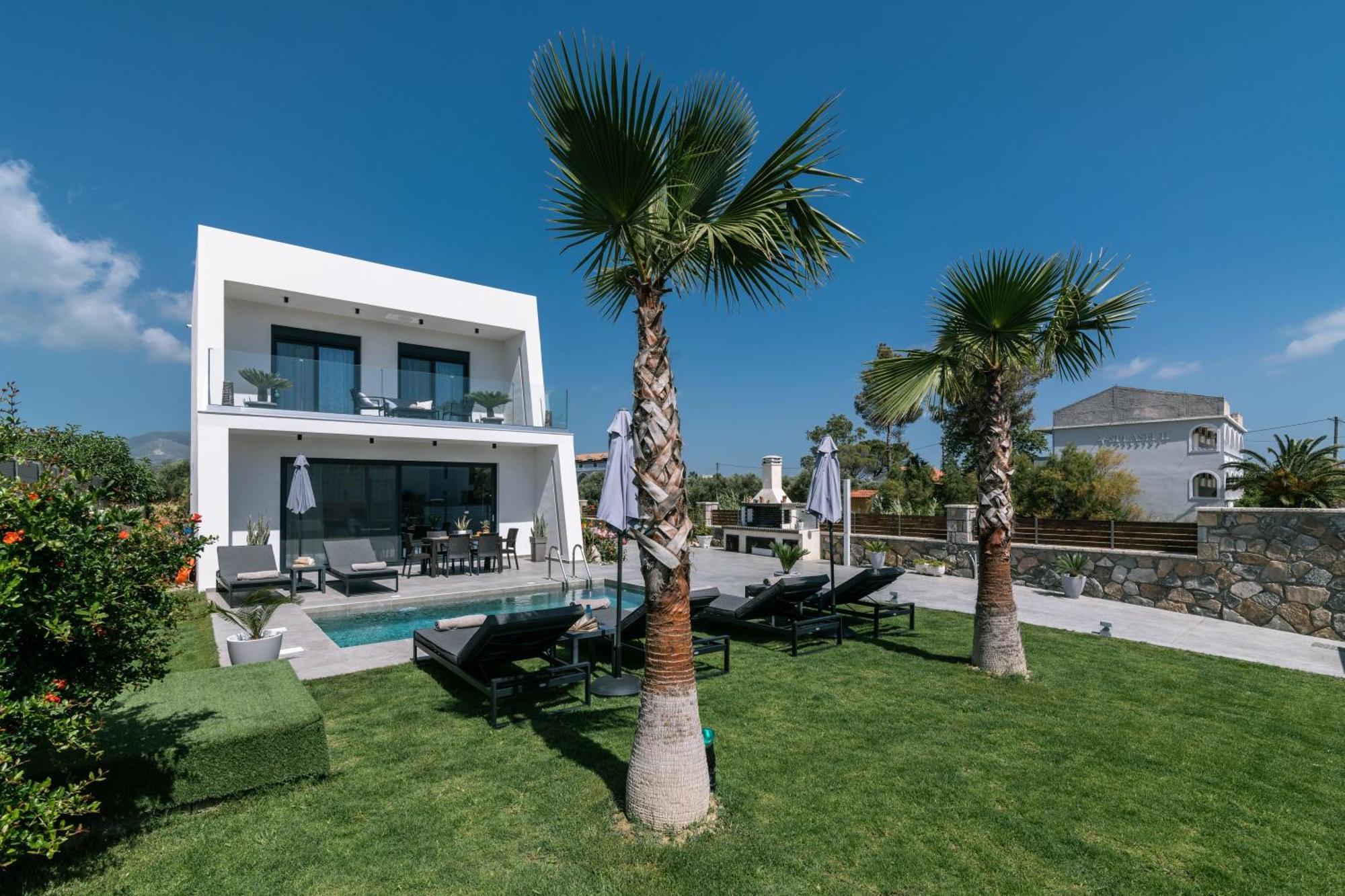 Sunwhite Villas - Private Pool & Cozy Atmosphere, By Zantewize Laganász Kültér fotó