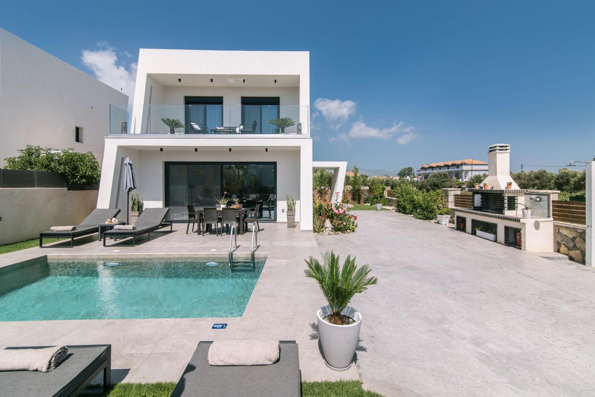 Sunwhite Villas - Private Pool & Cozy Atmosphere, By Zantewize Laganász Kültér fotó
